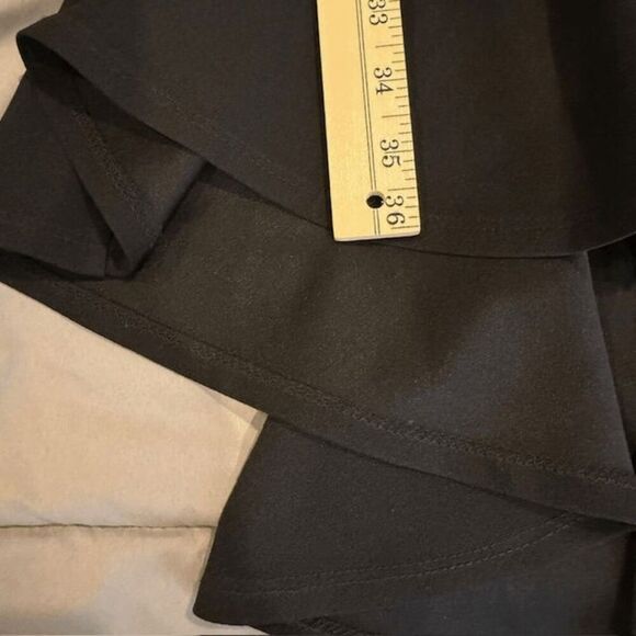 Bailey Blue Black Cocktail Dress Pullover Stretch On or Off Shoulder Hi-Lo small - Picture 11 of 12